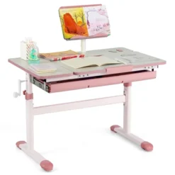 Costway Height-Adjustable Kids Desk Children Study Table With Tilt Desktop & Book Stand Blue/Pink 19 Costway Height-Adjustable Kids Desk Children Study Table With Tilt Desktop & Book Stand Blue/Pink -Costway Sales Store GUEST 679369a8 b887 4606 bd81 ed9d082f3105