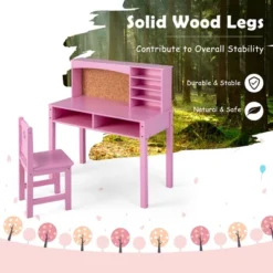 Costway Kids Desk And Chair Set Study Writing Workstation With Hutch & Bulletin Board 16 Costway Kids Desk And Chair Set Study Writing Workstation With Hutch & Bulletin Board -Costway Sales Store GUEST 6826e3d5 bec2 4c56 adb6 459476549fdb