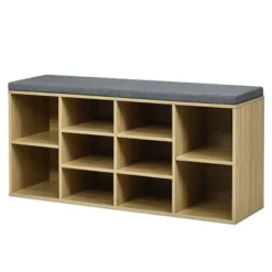 Costway Entryway Padded Shoe Storage Bench 10-Cube Organizer Bench Adjustable -Costway Sales Store GUEST 698e53d3 72e4 4307 ae81 3e2a40d9194f