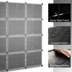 Costway Portable Shoe Rack Organizer 12-Cube 48 Pair Shoe Shelf Storage Cabinet W/Hook 17 Costway Portable Shoe Rack Organizer 12-Cube 48 Pair Shoe Shelf Storage Cabinet W/Hook -Costway Sales Store GUEST 6a535273 4f4f 4725 aaee 5e7a83eb2dc8