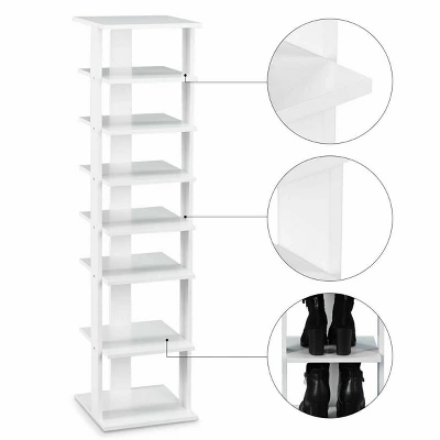 Costway Wooden Shoes Storage Stand 7 Tiers Shoe Rack Organizer Multi-shoe Rack Shoebox 7 Costway Wooden Shoes Storage Stand 7 Tiers Shoe Rack Organizer Multi-shoe Rack Shoebox - Image 7