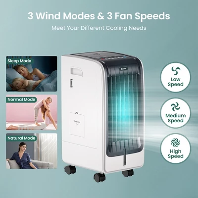 Costway Evaporative Air Cooler Portable Fan Conditioner Cooling 7 Costway Evaporative Air Cooler Portable Fan Conditioner Cooling - Image 7