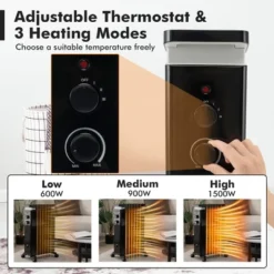 Costway 1500W Oil Filled Radiator Heater Electric Space Heater W/ Humidifier WhiteBlack -Costway Sales Store GUEST 6f9a8179 4497 480d b0ad 47805b6f8ab5