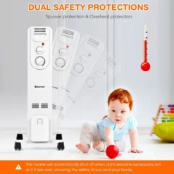 Costway 1500W Electric Indoor Oil Heater W/3 Heat Settings & Safe Protection For Home 14 Costway 1500W Electric Indoor Oil Heater W/3 Heat Settings & Safe Protection For Home -Costway Sales Store GUEST 710fd9fe 3818 4494 80f5 98db679c63dd