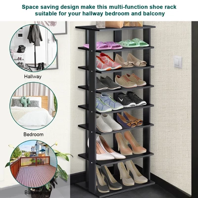 Patented 7-Tier Dual Shoe Rack Practical Free Standing Shelves Storage Shelves Concise 4 Patented 7-Tier Dual Shoe Rack Practical Free Standing Shelves Storage Shelves Concise - Image 4
