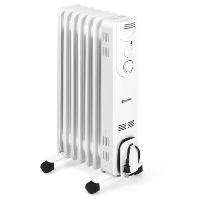 Costway 1500W Electric Indoor Oil Heater W/3 Heat Settings & Safe Protection For Home 9 Costway 1500W Electric Indoor Oil Heater W/3 Heat Settings & Safe Protection For Home - Image 9