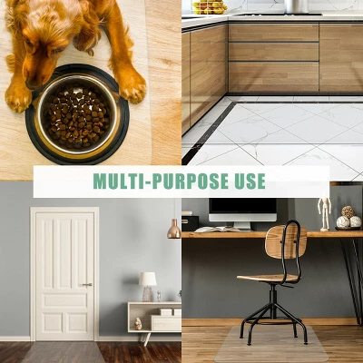 Costway 47'' X 47'' PVC Chair Floor Mat Home Office Protector For Home Office 1 Costway 47'' X 47'' PVC Chair Floor Mat Home Office Protector For Home Office
