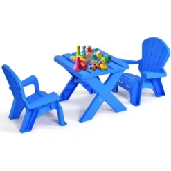 Costway Plastic Children Kids Table & Chair Set 3-Piece Play Furniture In/Outdoor Blue 7 Costway Plastic Children Kids Table & Chair Set 3-Piece Play Furniture In/Outdoor Blue -Costway Sales Store GUEST 7c801fbb d4cd 4be4 8785 65a39f5cac42