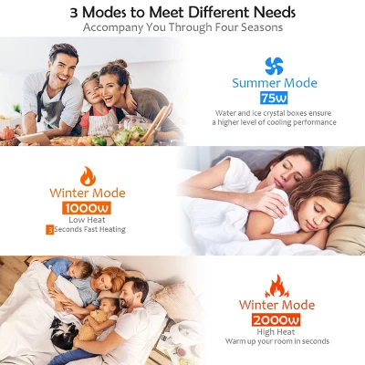 Costway Portable Air Cooler Fan & Heater Humidifier With Washable Filter Remote Control 7 Costway Portable Air Cooler Fan & Heater Humidifier With Washable Filter Remote Control - Image 7