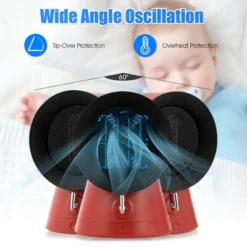 COSTWAY 1500W Portable Space Heater Electric Desktop Heating Fan PTC Ceramic RedWhite -Costway Sales Store GUEST 80942b2f 74c5 4cfc bb4f 8b888cf0642d