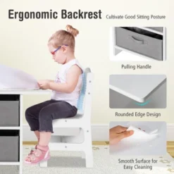 Babyjoy Kids Art Play Wood Table And 2 Chairs Set W/ Storage Baskets Puzzle -Costway Sales Store GUEST 82b00bbf cbbb 4617 8057 a38810842849