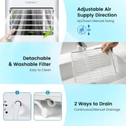 Costway 8000 BTU Portable Air Conditioner 4-in-1 AC Unit With Cool Fan Dehum Sleep Mode -Costway Sales Store GUEST 8456fb47 363b 4f69 aecc cbd6f5236594