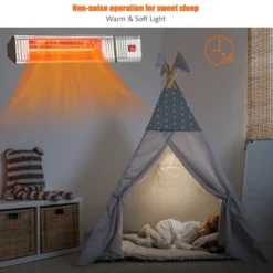 Costway 1500W Infrared Patio Heater W/ Remote Control & 24H Timer For Indoor Outdoor -Costway Sales Store GUEST 848f597c 591c 436b 8a9c 434e05338240