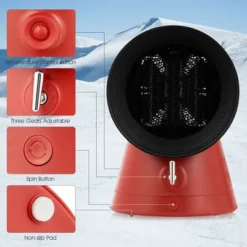 COSTWAY 1500W Portable Space Heater Electric Desktop Heating Fan PTC Ceramic RedWhite -Costway Sales Store GUEST 8533c9e6 6fe7 4d80 a478 1304edb8775b
