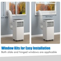 Costway 8000 BTU ASHRAE Portable Air Conditioner 3-in-1 Air Cooler W/Dehumidifier & Fan Mode