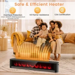 Costway 1400W Electric Baseboard Heater Convection Space Heater With Realistic 3D Flame -Costway Sales Store GUEST 876a7c08 ea26 403f aa4d ec152ad0f229