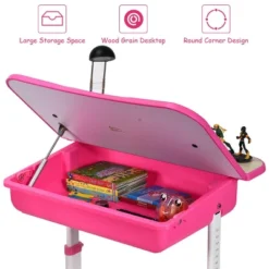 Costway Adjustable Children Study Desk Chair Set W/Winged Backrest Pink 11 Costway Adjustable Children Study Desk Chair Set W/Winged Backrest Pink -Costway Sales Store GUEST 88c8b3d2 c5c1 4427 9ae1 f17aa08aa3d4
