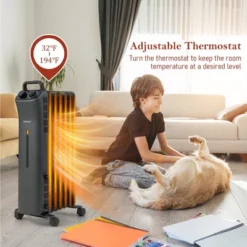 Costway 1500W Oil Filled Space Heater Electric Heater W/Adjustable Thermostat -Costway Sales Store GUEST 8a1653b6 ea69 4600 9bbe 19a50b5118a9