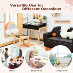 Costway Kids Table & Chair Set Wooden Activity Art Study Desk W/Storage Space 18 Costway Kids Table & Chair Set Wooden Activity Art Study Desk W/Storage Space -Costway Sales Store GUEST 8c68b25b 7c7a 4274 9b9d 8d88341b96b9