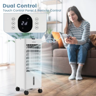Costway Evaporative Air Cooler Fan Portable Oscillating Swamp With 3 Speeds Modes Remote 6 Costway Evaporative Air Cooler Fan Portable Oscillating Swamp With 3 Speeds Modes Remote - Image 6