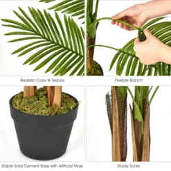 Costway 4.3Ft Artificial Phoenix Palm Tree Plant For Indoor Home Office Store -Costway Sales Store GUEST 8e8c2c8a 77e4 4d9e a3dd 31294c53bcce