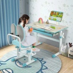 Costway Height-Adjustable Kids Desk Children Study Table With Tilt Desktop & Book Stand Blue/Pink 12 Costway Height-Adjustable Kids Desk Children Study Table With Tilt Desktop & Book Stand Blue/Pink -Costway Sales Store GUEST 9273087c 1ed2 452b ad41 930c7527f4fa