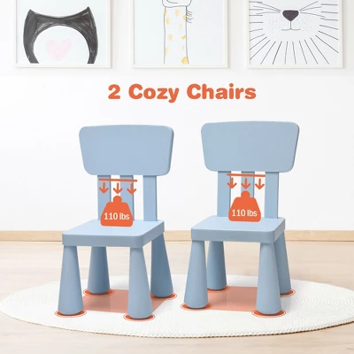 Costway Kids Table & 2 Chairs Set Toddler Activity Play Dining Study Desk Baby Gift 8 Costway Kids Table & 2 Chairs Set Toddler Activity Play Dining Study Desk Baby Gift - Image 8