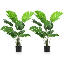 Costway 4FT Artificial Monstera Deliciosa Plant Palm Tree W/ Cement-Filled Pot Indoor Outdoor 21 Costway 4FT Artificial Monstera Deliciosa Plant Palm Tree W/ Cement-Filled Pot Indoor Outdoor -Costway Sales Store GUEST 97ceb653 3ca2 4b7f a9a3 aca96ad2db55