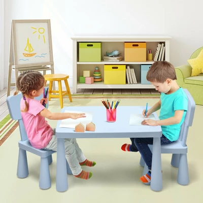 Costway Kids Table & 2 Chairs Set Toddler Activity Play Dining Study Desk Baby Gift 1 Costway Kids Table & 2 Chairs Set Toddler Activity Play Dining Study Desk Baby Gift