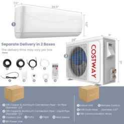 Costway 12000 BTU Mini Split Air Conditioner &Heater 20 SEER2 115 V Wall-Mounted AC Unit 17 Costway 12000 BTU Mini Split Air Conditioner &Heater 20 SEER2 115 V Wall-Mounted AC Unit -Costway Sales Store GUEST 9ffd07f6 10cf 4378 ab12 e5aeebe31a31