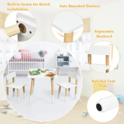 Costway Kids Wooden Table & 2 Chairs Set Children Activity Table Set -Costway Sales Store GUEST a37d7991 03c4 4fa4 bd00 aa142f4e54cb