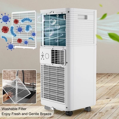 Costway 10000 BTU ASHRAE Portable Air Conditioner 3-in-1 Air Cooler W/Dehumidifier & Fan Mode 2 Costway 10000 BTU ASHRAE Portable Air Conditioner 3-in-1 Air Cooler W/Dehumidifier & Fan Mode - Image 2