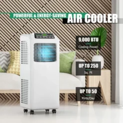 Costway 5500 BTU (9000 BTU ASHRAE) 3-in-1 Portable Air Conditioner W/Built-in Dehumidifier And Window Kit 11 Costway 5500 BTU (9000 BTU ASHRAE) 3-in-1 Portable Air Conditioner W/Built-in Dehumidifier And Window Kit -Costway Sales Store GUEST abefdb82 afc7 4737 9177 6df477c348ee