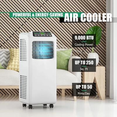 Costway 5500 BTU (9000 BTU ASHRAE) 3-in-1 Portable Air Conditioner W/Built-in Dehumidifier And Window Kit 3 Costway 5500 BTU (9000 BTU ASHRAE) 3-in-1 Portable Air Conditioner W/Built-in Dehumidifier And Window Kit - Image 3