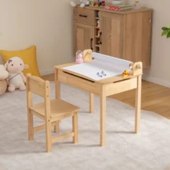 Costway Toddler Multi Activity Table With Chair Kids Art & Crafts Table With Paper Roll Holder -Costway Sales Store GUEST ad6b0ed4 f205 42ca 8e26 579ecdff862a