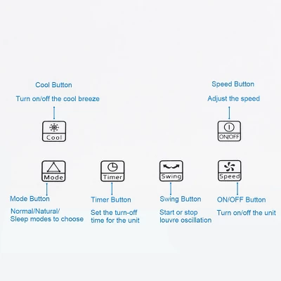 Costway Evaporative Portable Air Cooler Fan & Humidifier With Filter Remote Control 9 Costway Evaporative Portable Air Cooler Fan & Humidifier With Filter Remote Control - Image 9