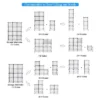 Costway 12 Cube Grid Wire Organizer Wardrobe Shelves Bookcase DIY