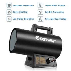 Costway 60000 BTU Portable Propane Forced Air Heater Overheat&Cut-off Protection Outdoor -Costway Sales Store GUEST b0469bd2 2380 430d 808d bd3413e26e76