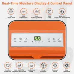 Costway 140 PPD Portable Commercial Dehumidifier W/Water Tank&Drainage Pipe For Basement 14 Costway 140 PPD Portable Commercial Dehumidifier W/Water Tank&Drainage Pipe For Basement -Costway Sales Store GUEST b1eed1a5 4123 480f 91a0 11a7580d5ad9