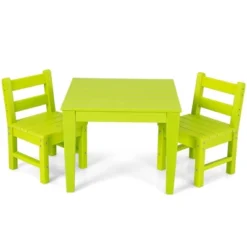 Costway 3PCS Kids Table & 2 Chairs Set Outdoor Heavy-Duty All-Weather Activity Table Set -Costway Sales Store GUEST b3751f76 c6a0 41ef 8392 c39acf4e4ca6