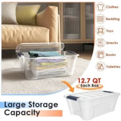 Costway 12 Pack Latch Stack Storage Box Tubs Bins Latches Handles -Costway Sales Store GUEST b5e20b28 f52c 45c4 901e c3abc4456490