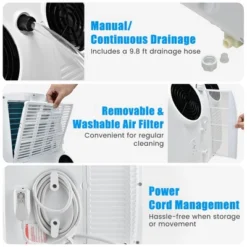 Costway 8000 BTU (11,500 BTU ASHRAE) Dual Hose Portable Air Conditioner 3-in-1 AC Unit W/ Remote Control -Costway Sales Store GUEST be1446ac fd4d 418e a3ff c99a35fc4779