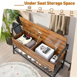 Costway Industrial Shoe Bench Rack Organizer WithPremium Gas Lift & Hidden Storage Box -Costway Sales Store GUEST bfb447ef 5b67 41b0 90a0 673d1cc1734f