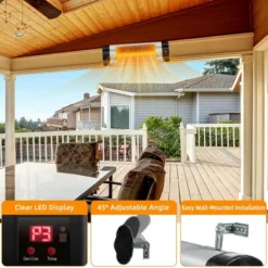Costway 1500W Infrared Patio Heater Wall-Mounted Electric Heater With Remote Control -Costway Sales Store GUEST c2186f7e 8480 4e80 8879 16e1026f7f00 1