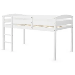 Costway Twin Low Loft Bunk Junior Bed Bedroom Wooden Guard Rail Ladder White/Espresso/Grey 22 Costway Twin Low Loft Bunk Junior Bed Bedroom Wooden Guard Rail Ladder White/Espresso/Grey -Costway Sales Store GUEST c360a34c 2a7f 497c a111 b84db0fd8355