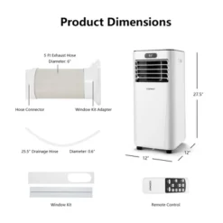 Costway 5300 BTU (8000BTU ASHRAE) Portable Air Conditioner With Remote Control 3-in-1 Air Cooler W/ Drying 14 Costway 5300 BTU (8000BTU ASHRAE) Portable Air Conditioner With Remote Control 3-in-1 Air Cooler W/ Drying -Costway Sales Store GUEST c5975366 8eb3 435c a116 b7070210dd0e