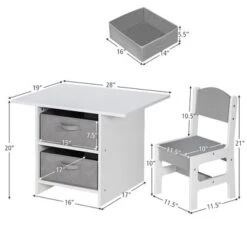 Babyjoy Kids Art Play Wood Table And 2 Chairs Set W/ Storage Baskets Puzzle -Costway Sales Store GUEST c5b85dba 53ba 44ab 9135 f214f025b6f7