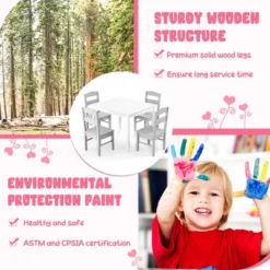 Costway Kids 5 Piece Table & Chair Set Wooden Children Activity Playroom Furniture Gift 14 Costway Kids 5 Piece Table & Chair Set Wooden Children Activity Playroom Furniture Gift -Costway Sales Store GUEST c5d863b1 0f43 4bdd 98e7 2666196706ca