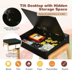 Costway Kids Table & Chair Set Wooden Activity Art Study Desk W/Storage Space 16 Costway Kids Table & Chair Set Wooden Activity Art Study Desk W/Storage Space -Costway Sales Store GUEST c6603581 62dd 4604 a059 589692b2cb49
