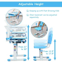 Costway Height Adjustable Kids Desk Chair Set Study Drawing W/Lamp & Bookstand -Costway Sales Store GUEST c70b7fee 0798 4b48 a509 c0c5b0b570e5